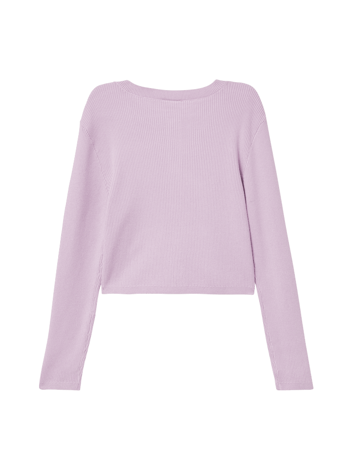 s.Oliver Strickjacke langarm in Lila günstig kaufen