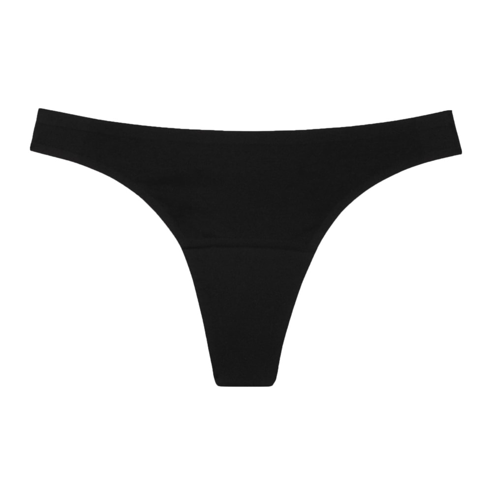 smoon lingerie String menstruel sans couture Flux léger - NOIR