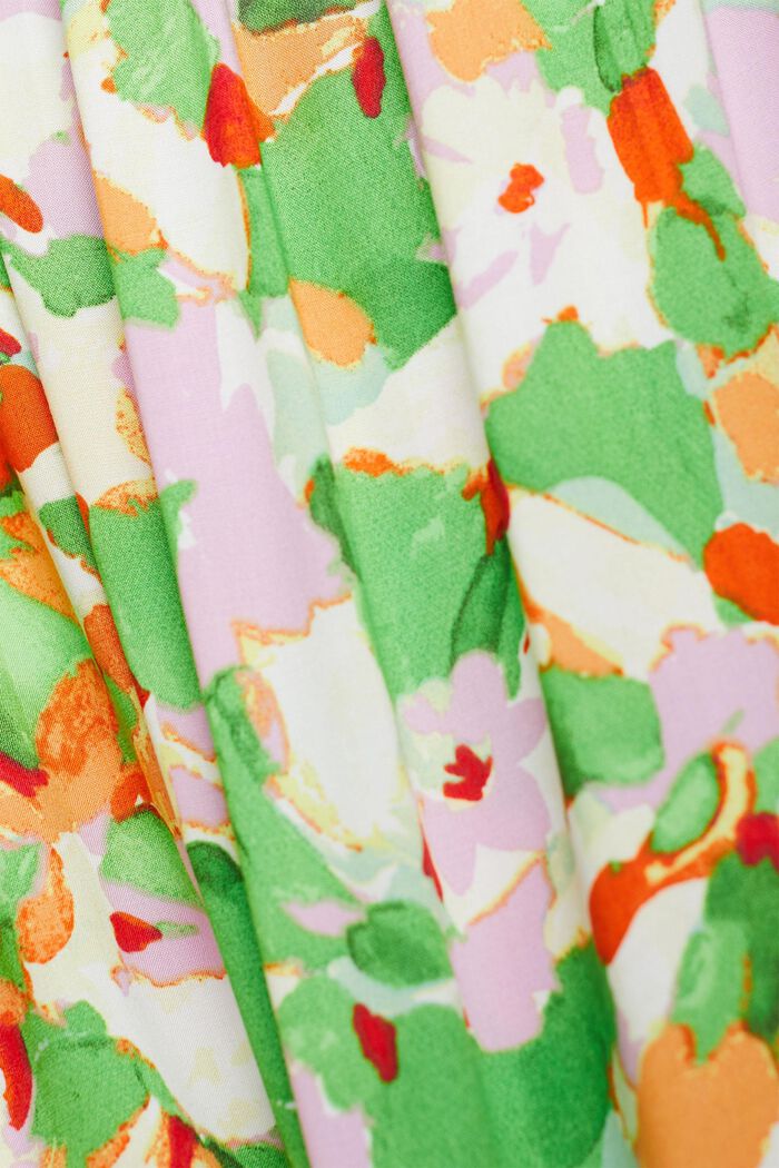 Gesmoktes Schlauchkleid in Midilänge, LENZING™ ECOVERO™