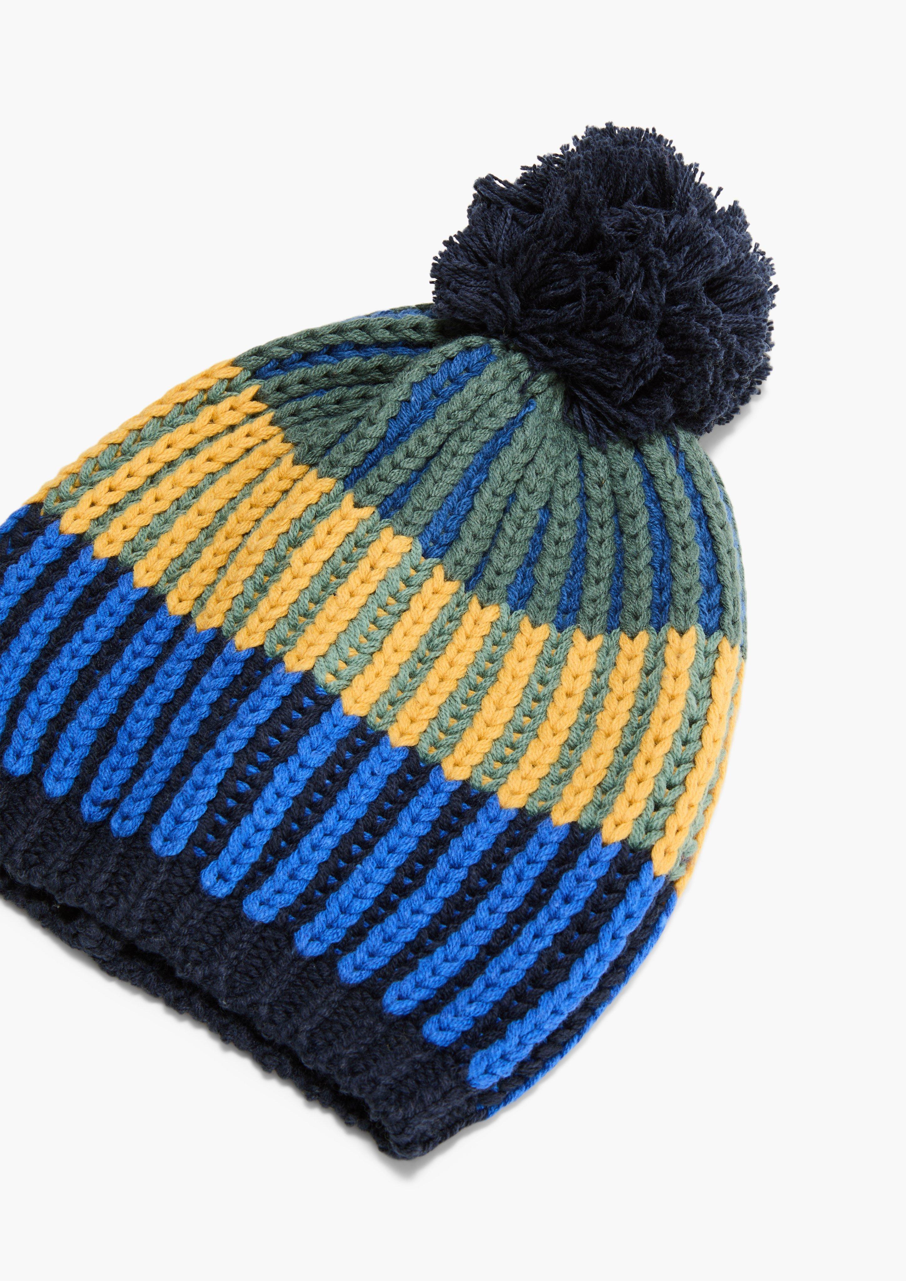 Strickmütze mit Pompom  2132400-59X0