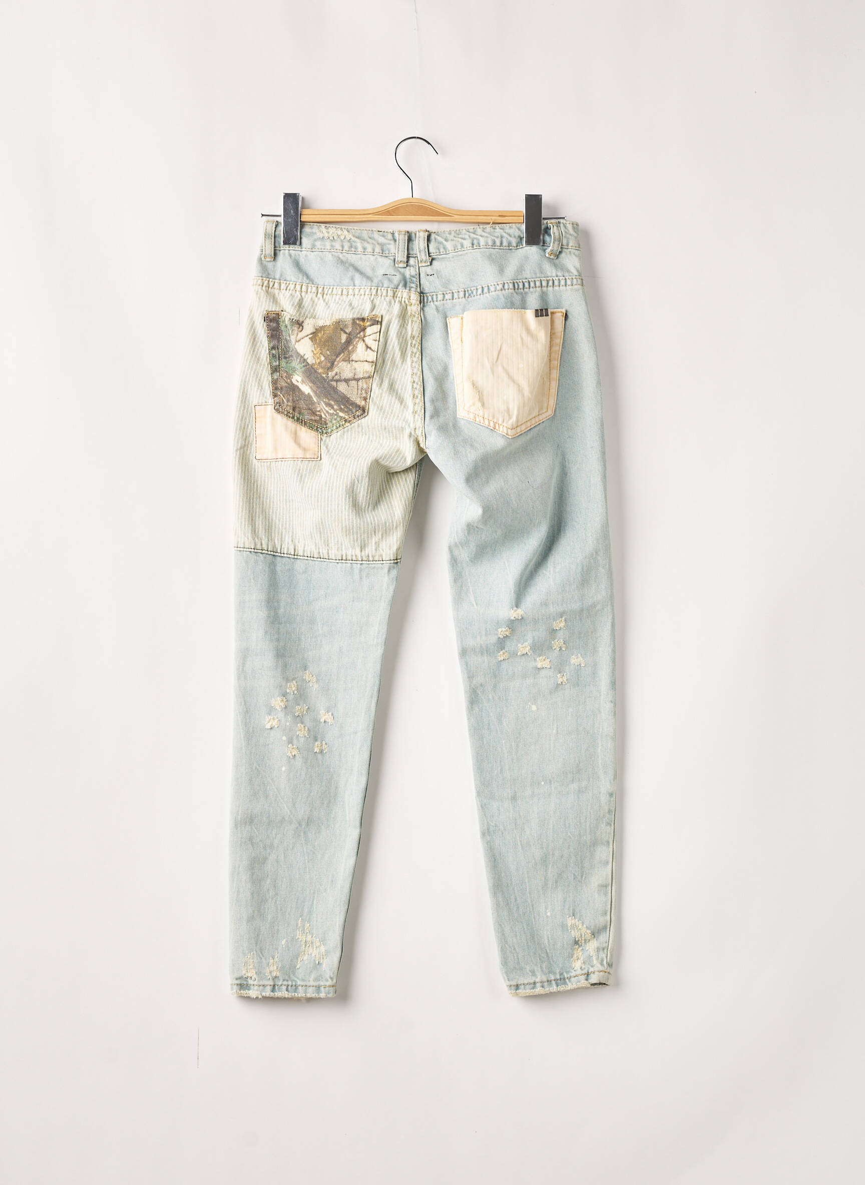 Wiya Jeans Coupe Slim Femme couleur bleu