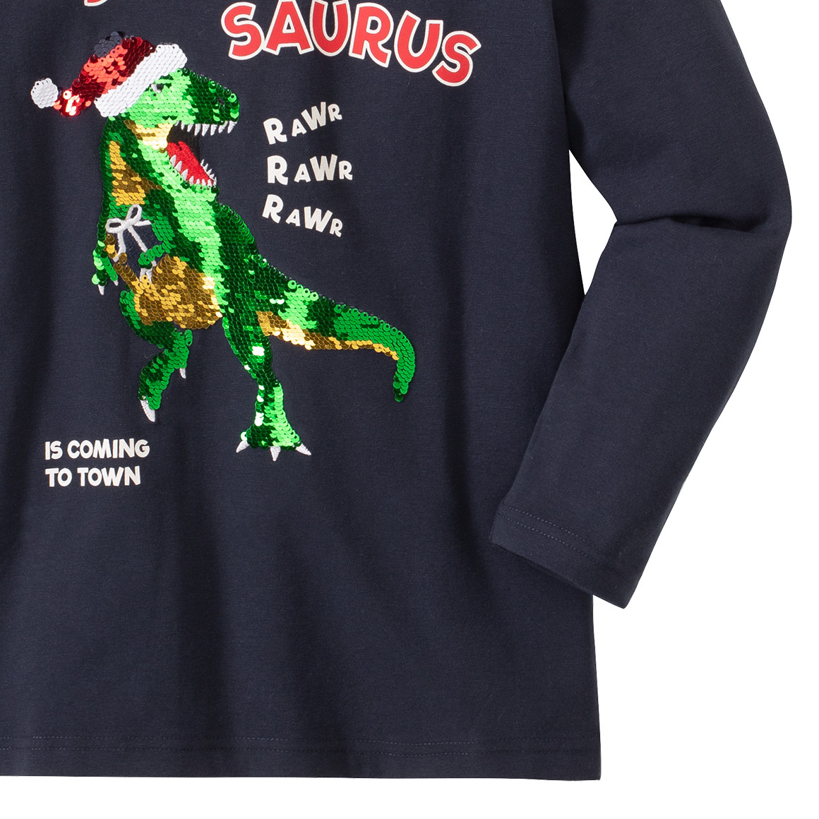Jungen Langarmshirt mit Weihnachts-Motiv