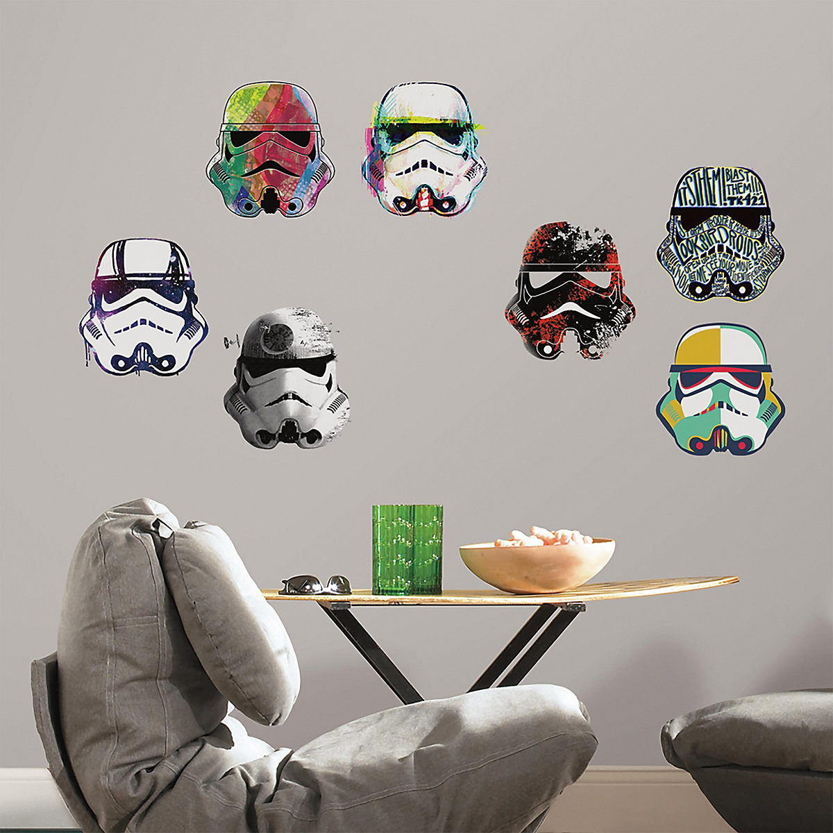 Wandsticker Star Wars Artistic Storm Troopers