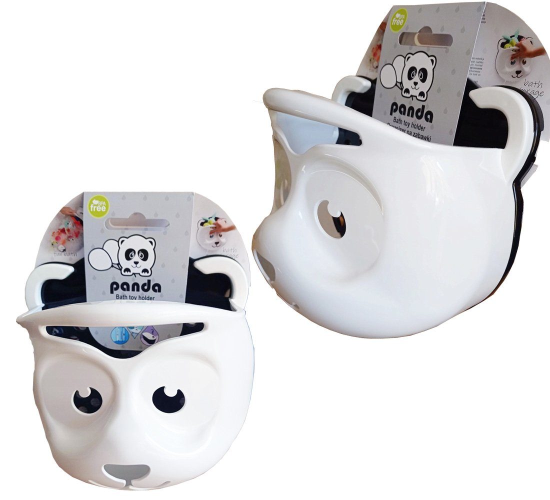 Maltex Badesitz 2 Teile Set -Badesitz Panda– Schwarz-Weiß - BABYBADESITZ+ SPIELZEUGBOX