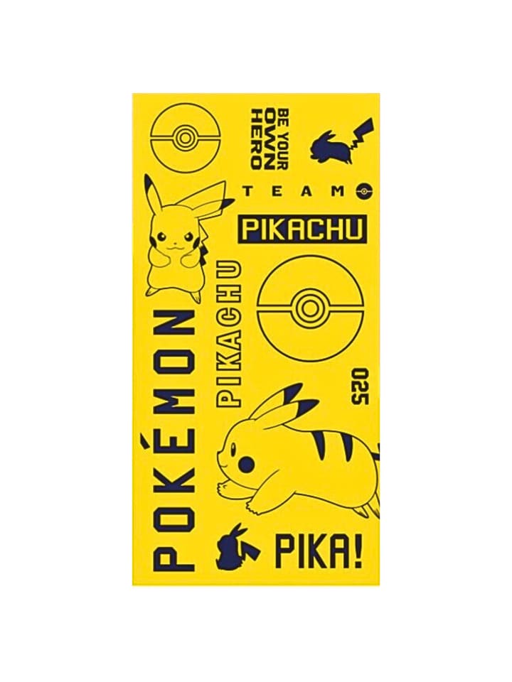 Pokémon Strand-/Badetuch Pokémon Pikachu - (L) 140 cm x (B) 70 cm in Gelb günstig kaufen 140