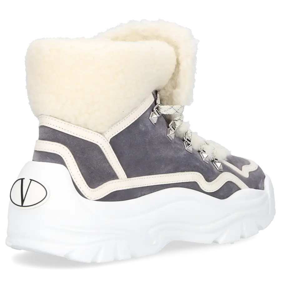 Valentino Garavani - Stiefeletten 1W2S0 Gefüttert - grau