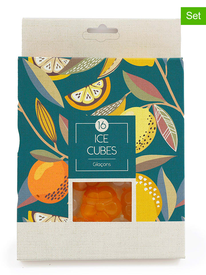 SiL Interiors 2er-Set: Eiswürfel in Orange/ Gelb - 2x 16 Stück günstig kaufen onesize