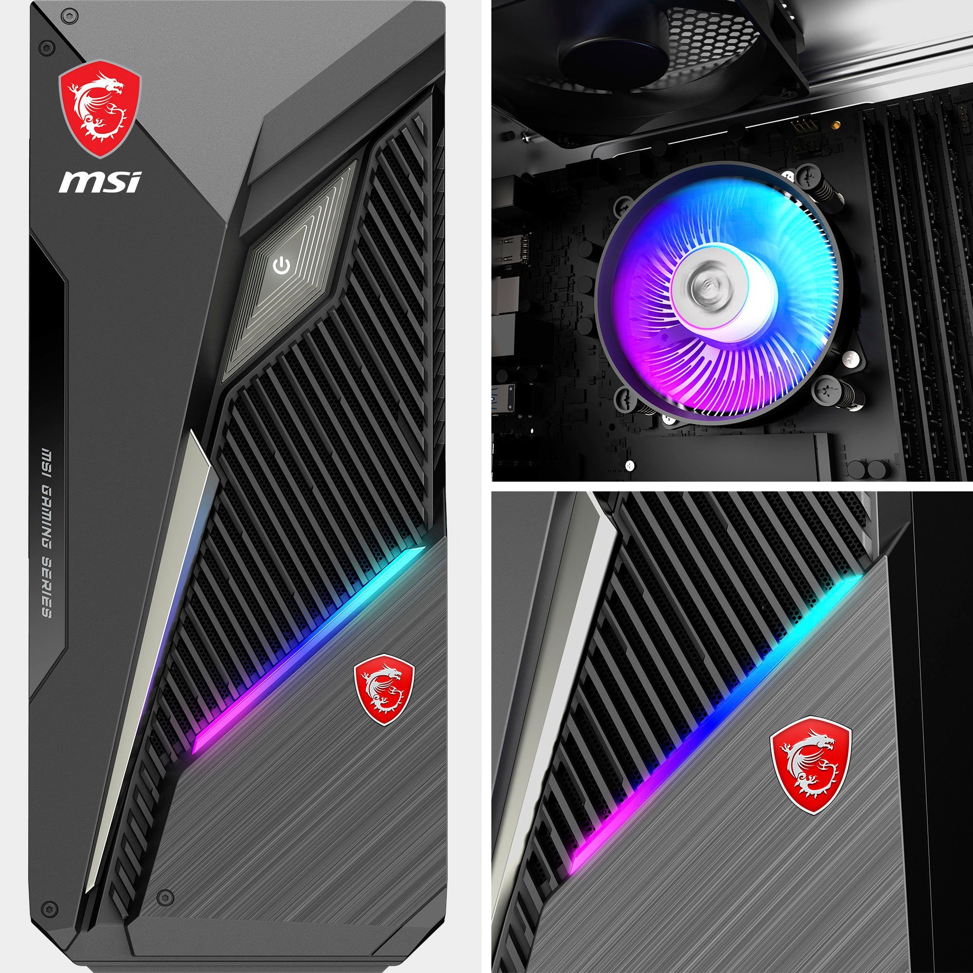 MSI MAG INFINITE S3 13NUC-820DE Gaming-PC (Intel Core i7 13700F, GeForce RTX 4060 VENTUS 2X BLACK 8G OC, 16 GB RAM, 1000 GB SSD, Luftkühlung)