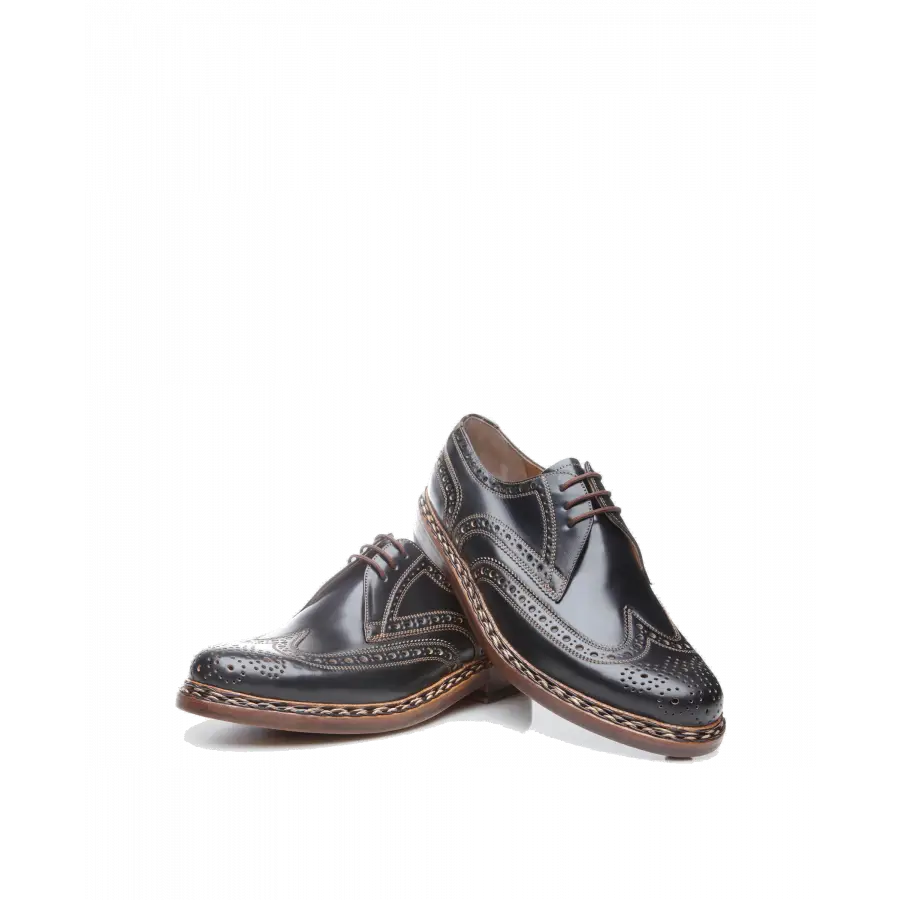 Heinrich Dinkelacker - Businessschuhe Derby BUDA FULL-BROGUE C Cordovan - blau