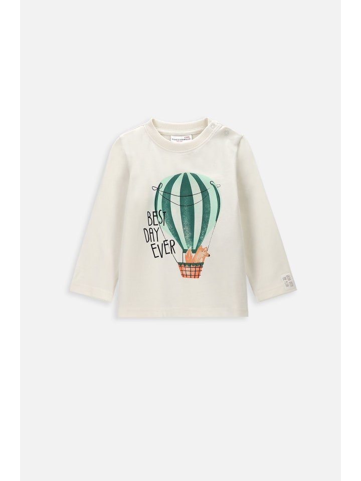 Coccodrillo T-shirt mit langen Ärmeln in ecru günstig kaufen