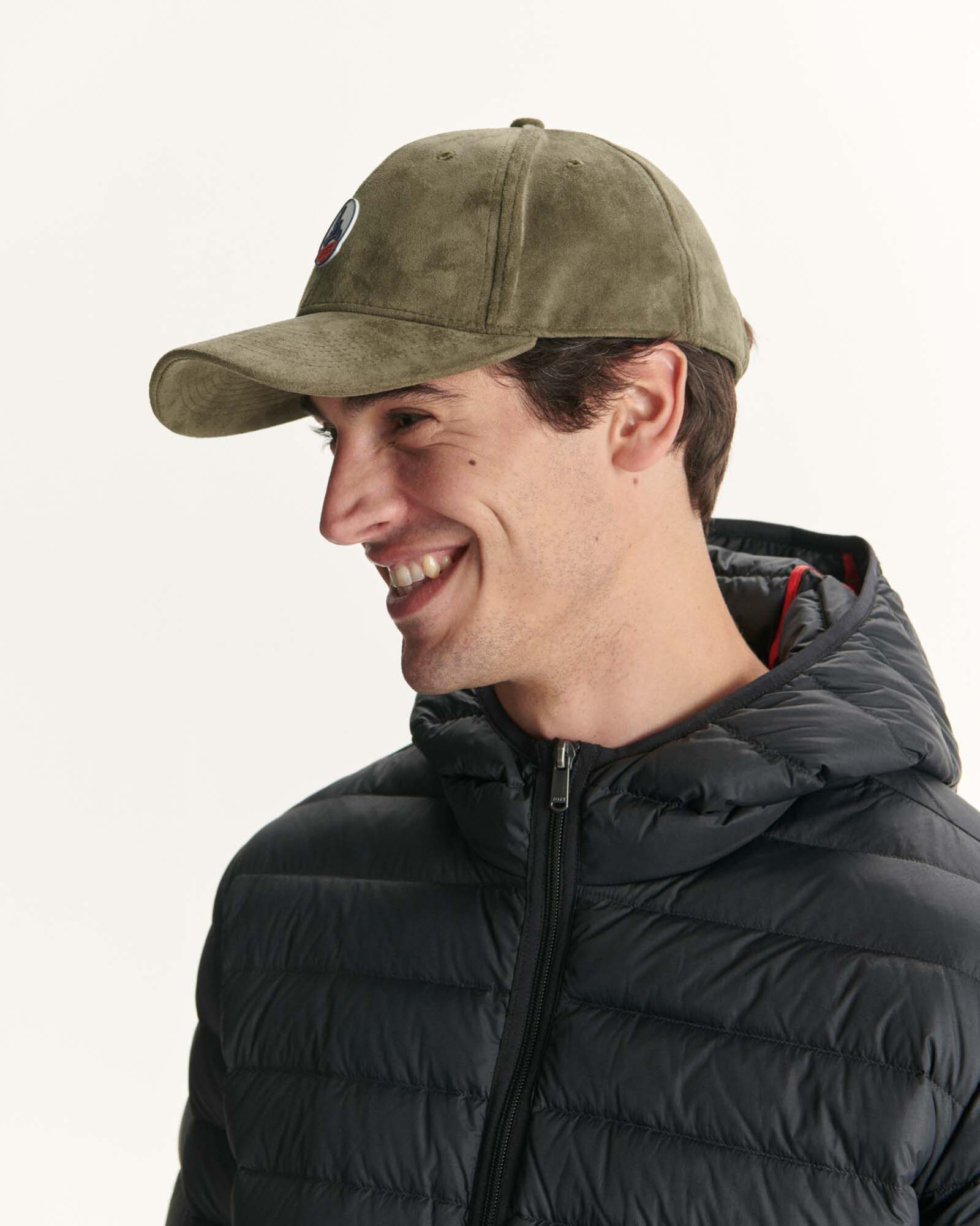 Casquette effet peau de pêche Kaki Sky