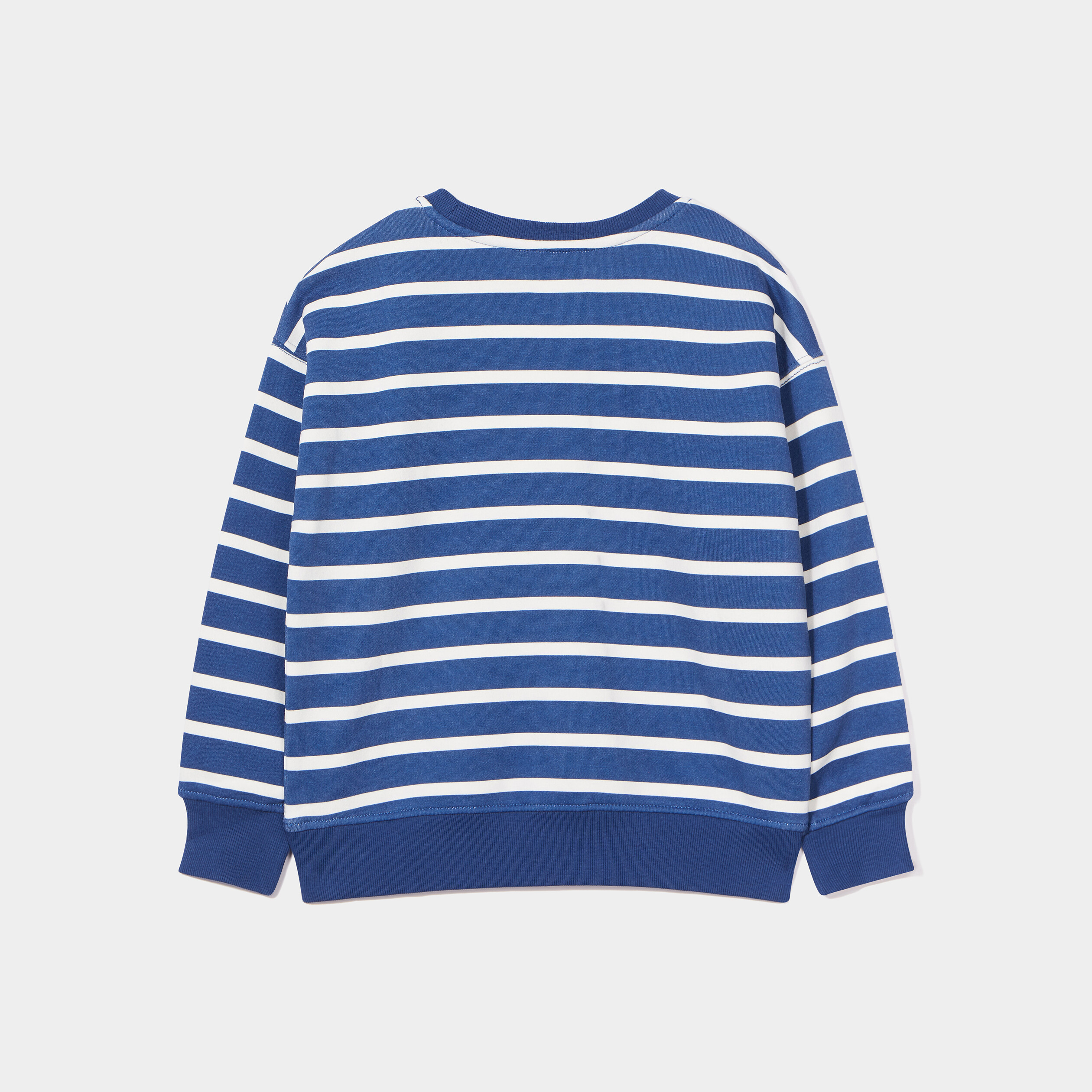 Sweat col rond manches longues bleu roi garçon | La Halle