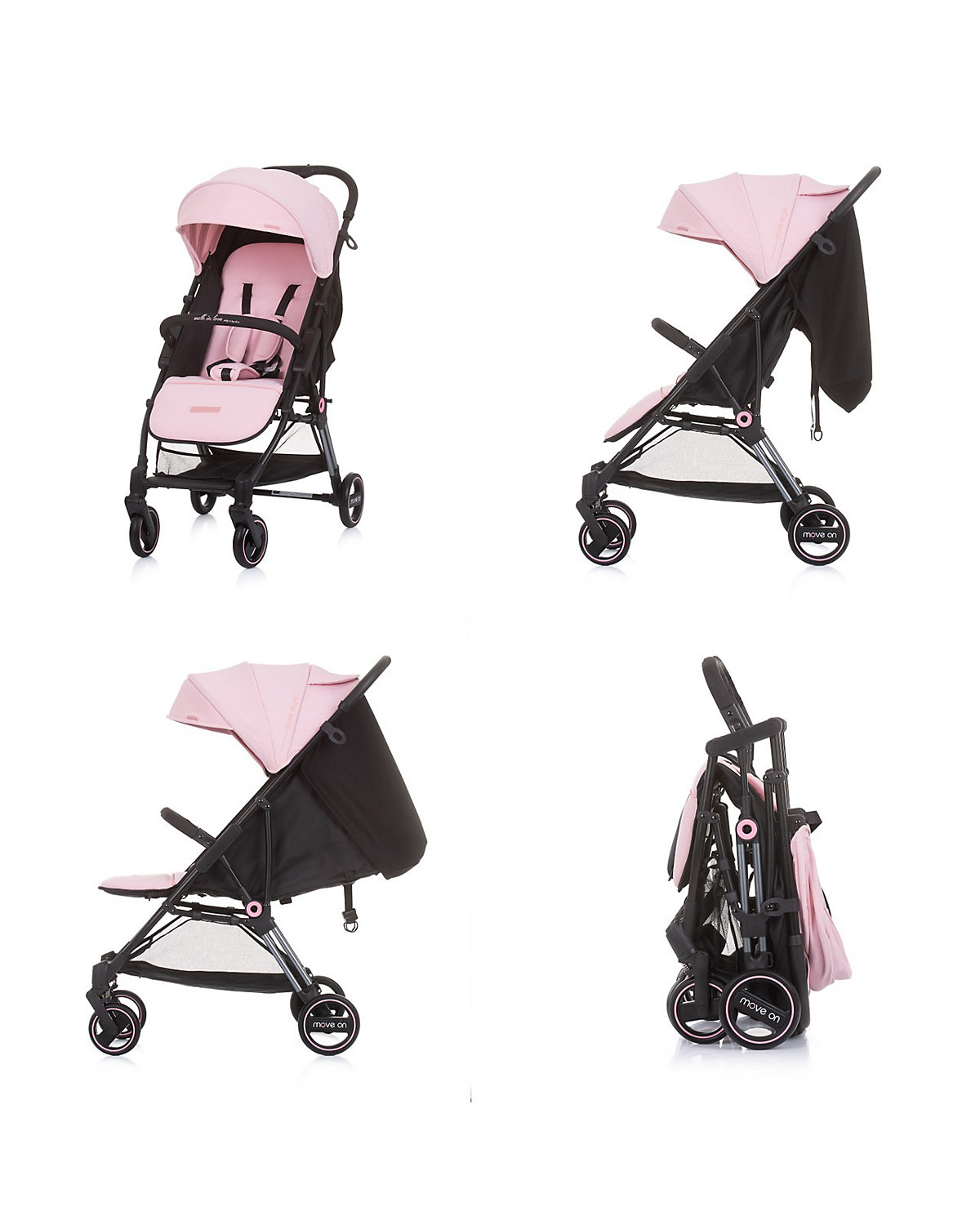 Kinderwagen Move on, klappbar, gefederte Vorderräder Buggys