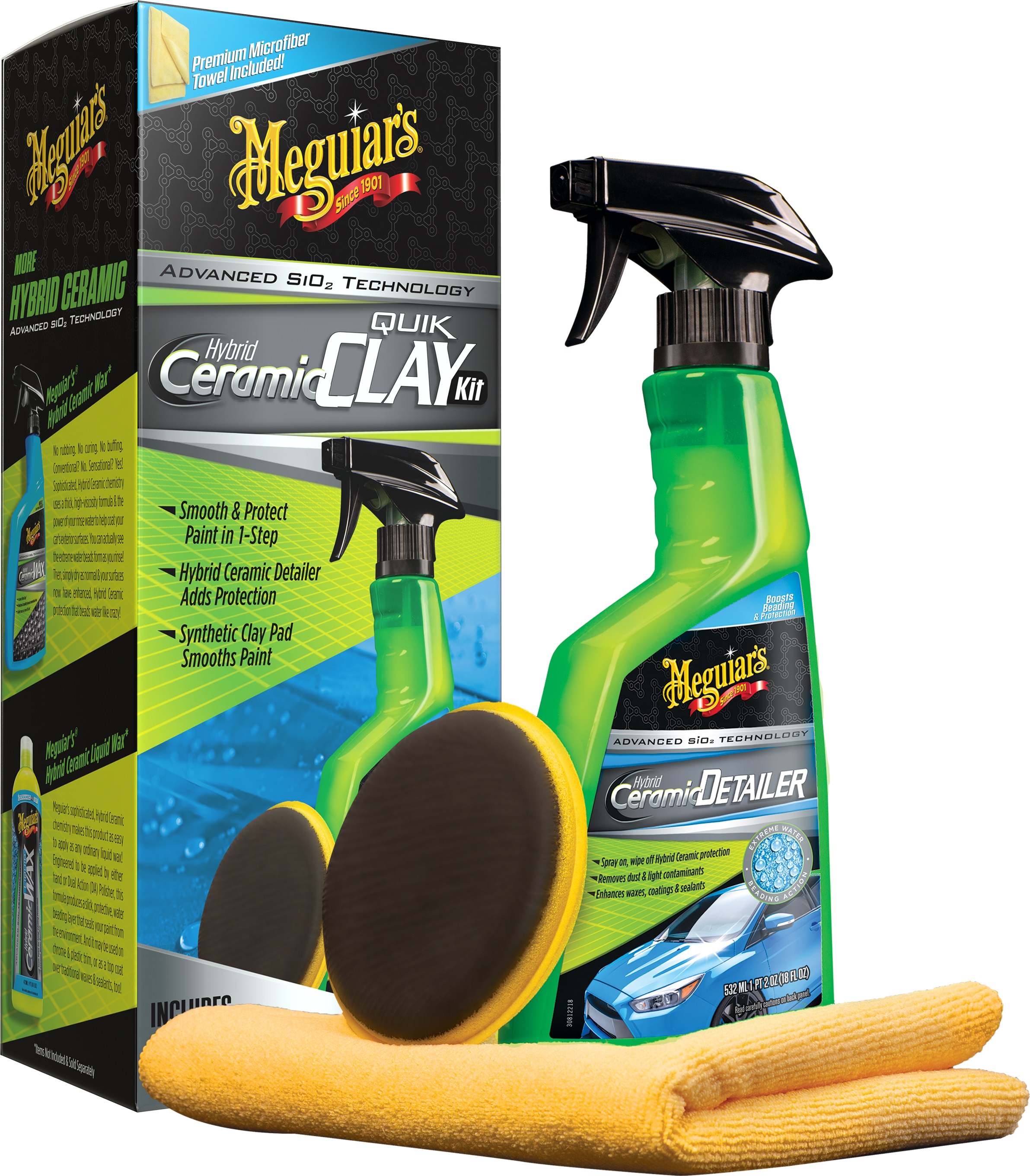 Meguiar’s Hybrid Ceramic Clay Kit, 532 ml - ATU