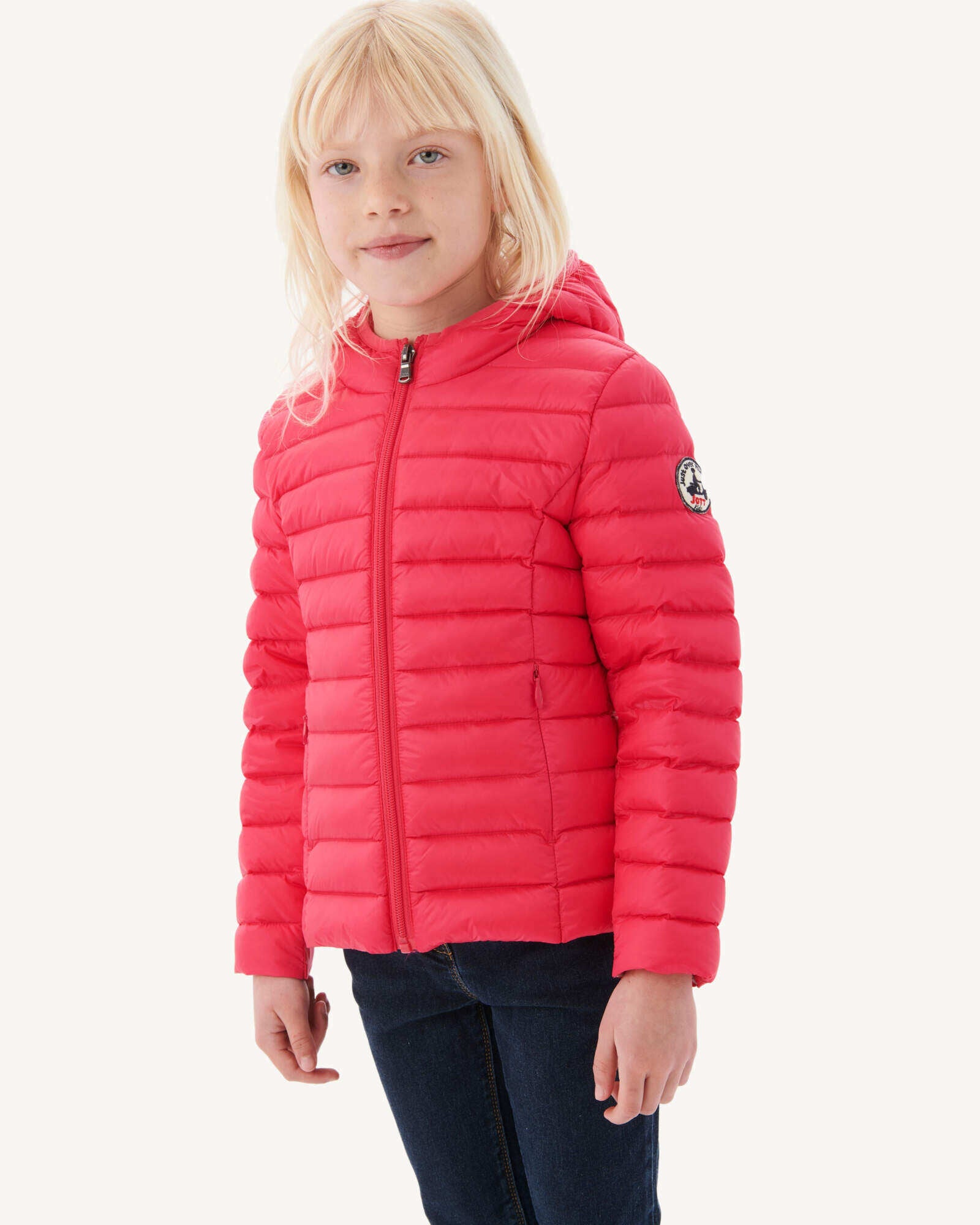 Doudoune légère à capuche enfant Fushia Carla