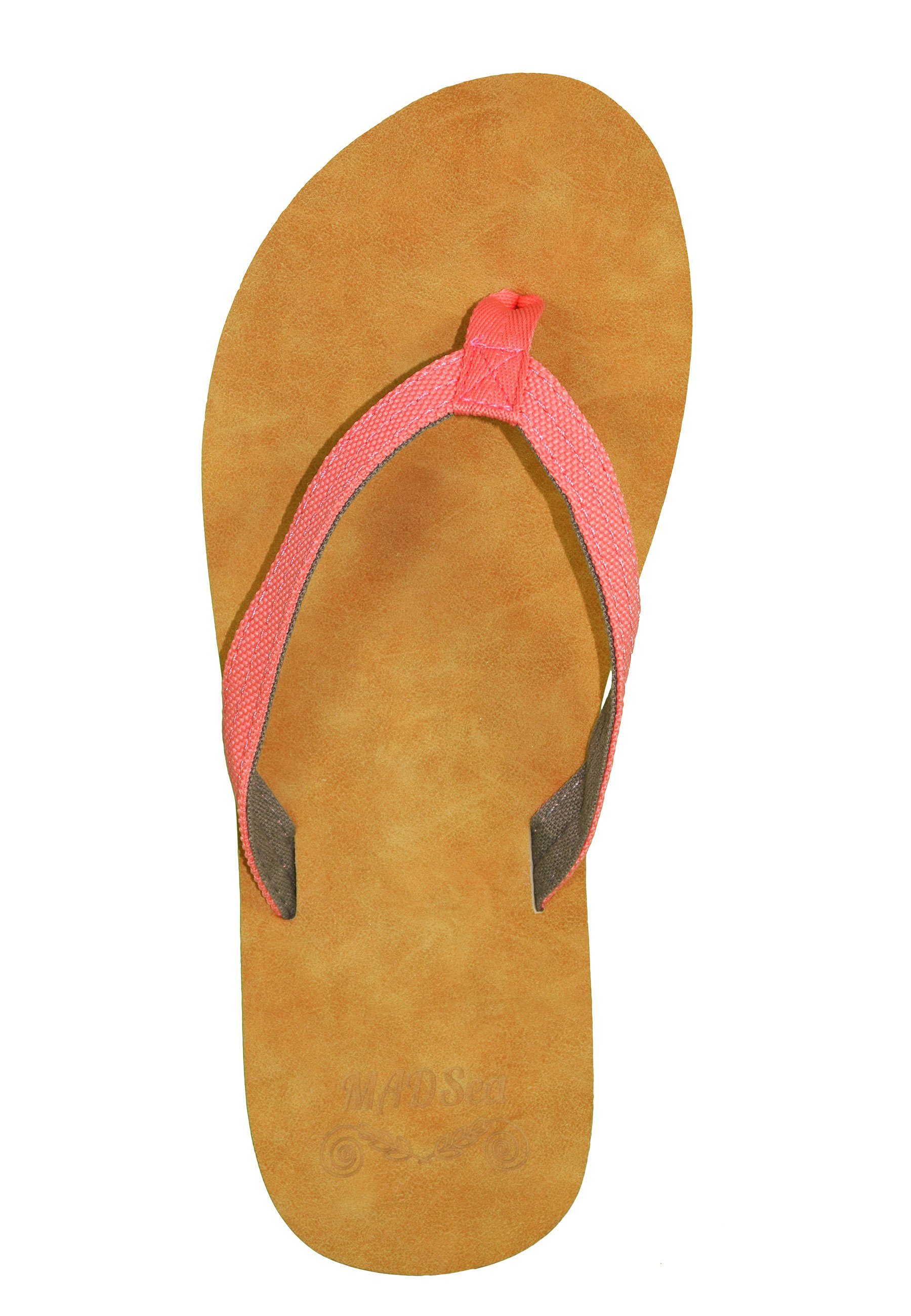 MADSea Tropical Badepantolette bequemer leichter Zehentrenner