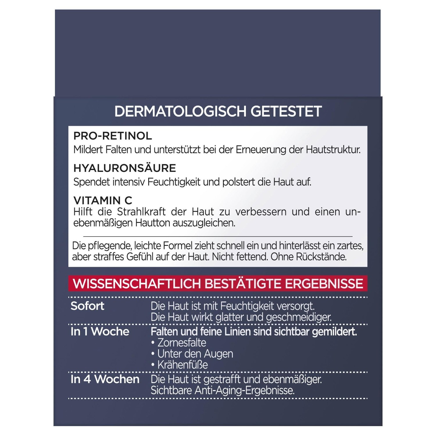 Laser X3 Dreifach-Power Anti-Age Tagespflege mit Pro-Retinol + Hyaluronsäure + Vitamin C