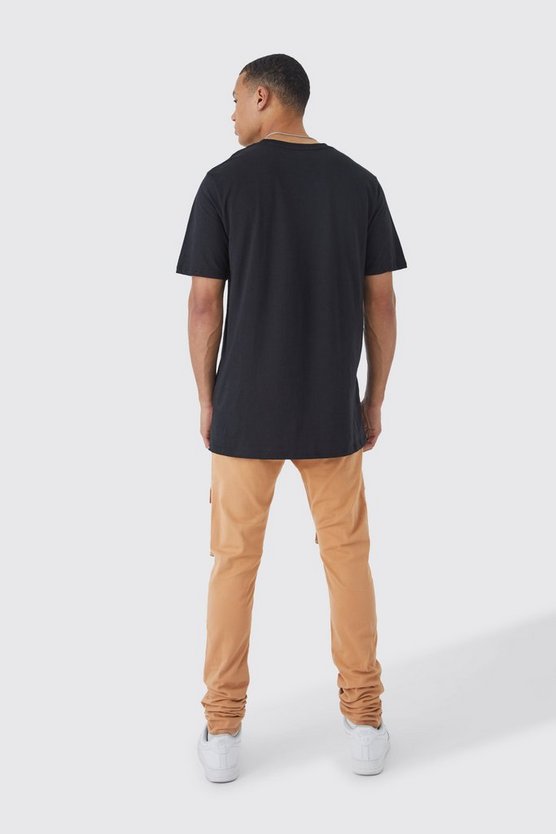Tall T-Shirt mit Worldwide Auto Print