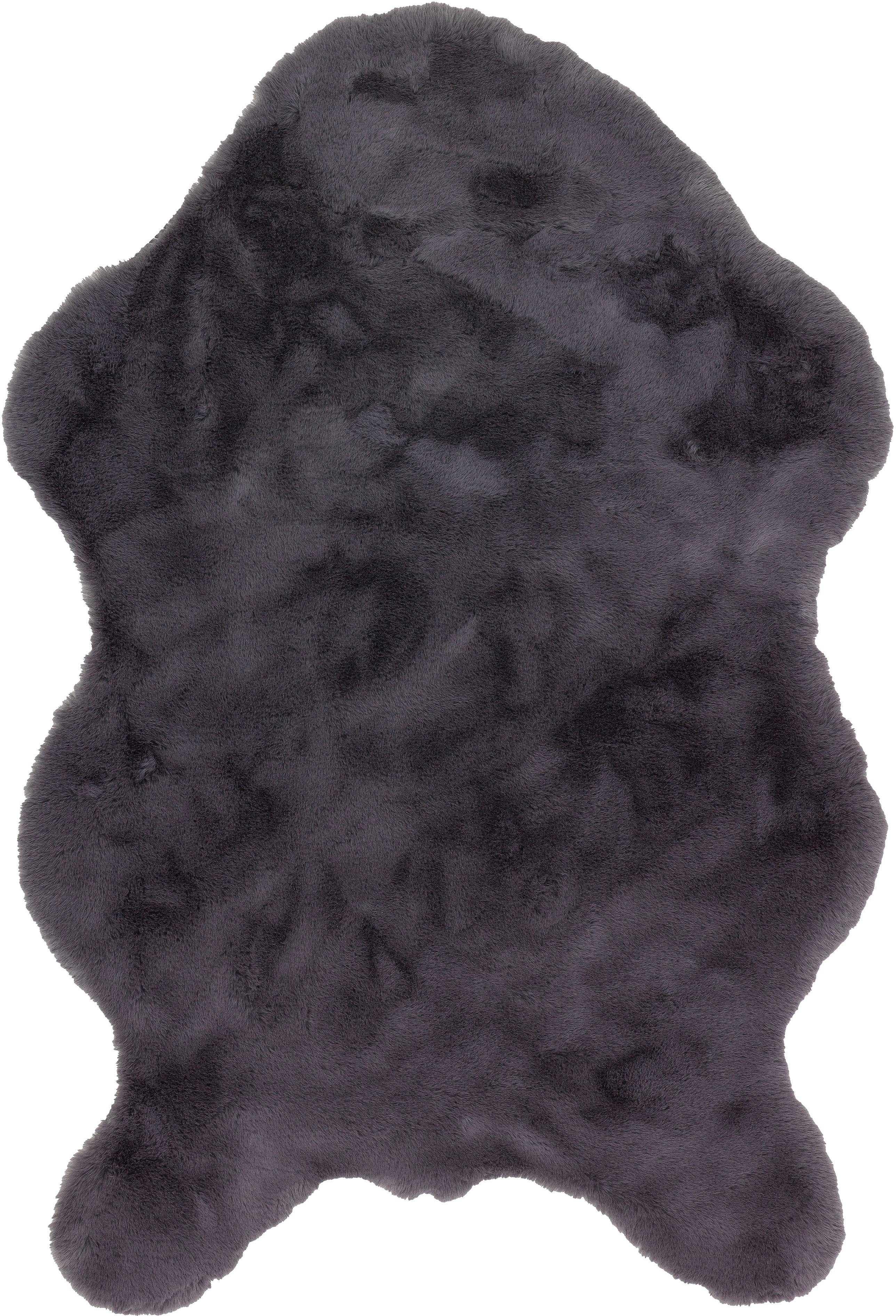 Fellteppich Tender, SCHÖNER WOHNEN-Kollektion, fellförmig, Höhe: 26 mm, weich durch Microfaser, Kaninchenfell Haptik, Kunstfell, waschbar