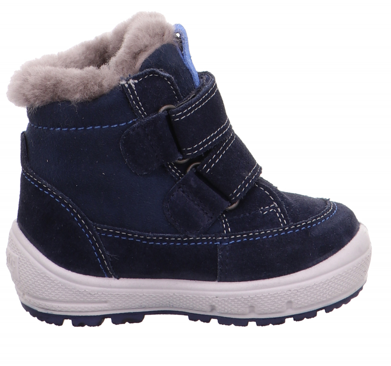 GROOVY - Blau Boots mit Klettverschluss