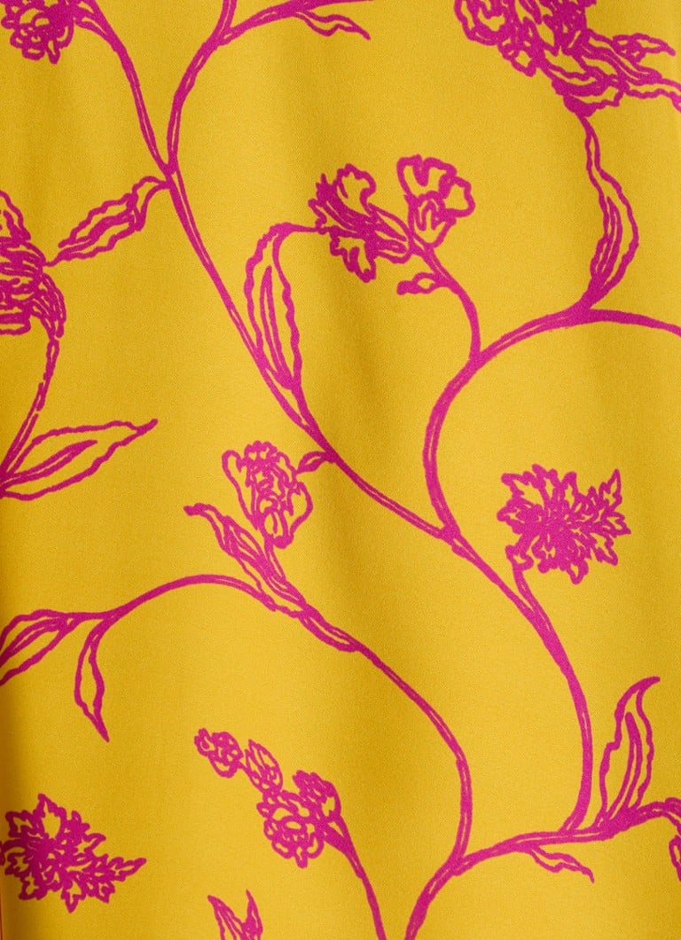 Φόρεμα μίντι με πλισέ φλοράλ print LKBennett Henrietta