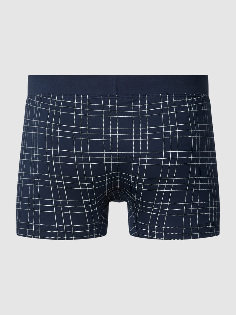Trunks mit elastischem Bund Modell 'FINE INTERLOCK' in dunkelblau