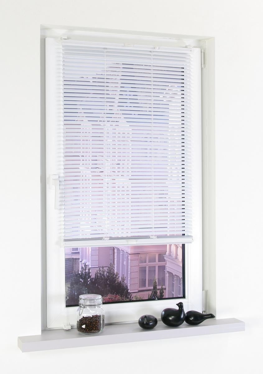 Bella Casa Klemmfix Jalousie verspannt aus Aluminium, 50 x 130 cm (Breite x Höhe), weiß