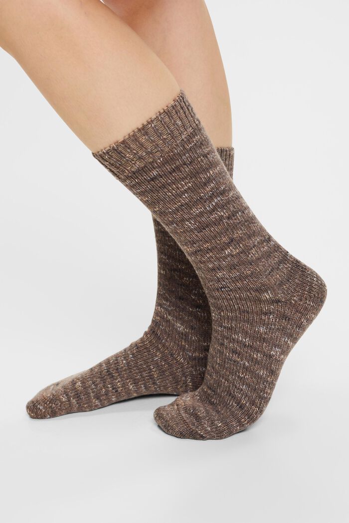 Boot-Socken in Grobstrick mit Wolle