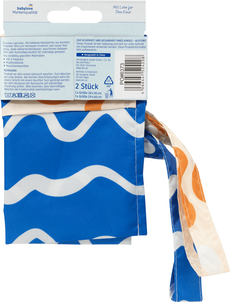 Nasstaschen-Set blau, 2 St