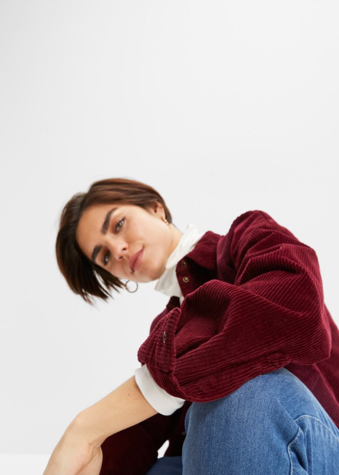 Cord-Hemdbluse