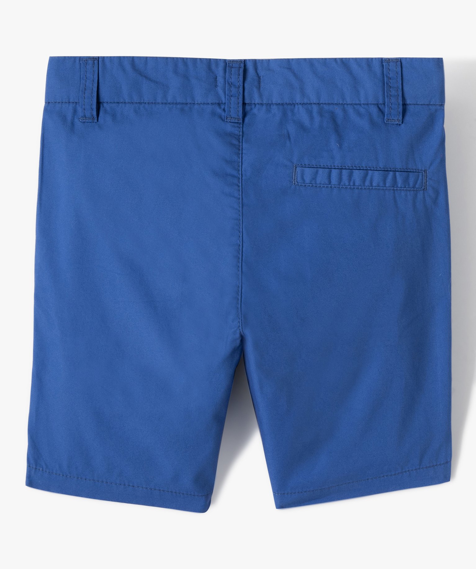 Bermuda Garçon en toile de coton bleu | GEMO