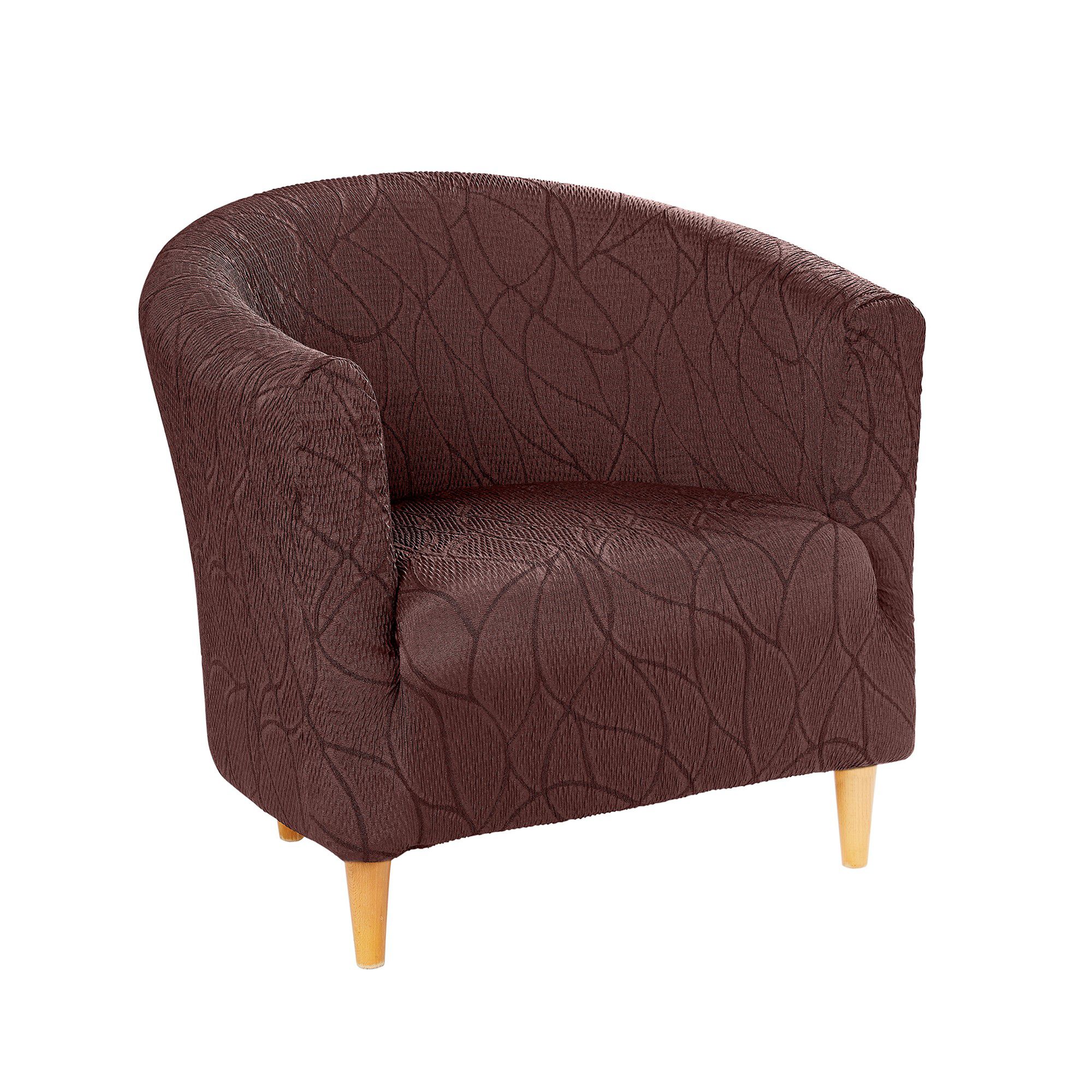 Housse extensible motif jacquard 