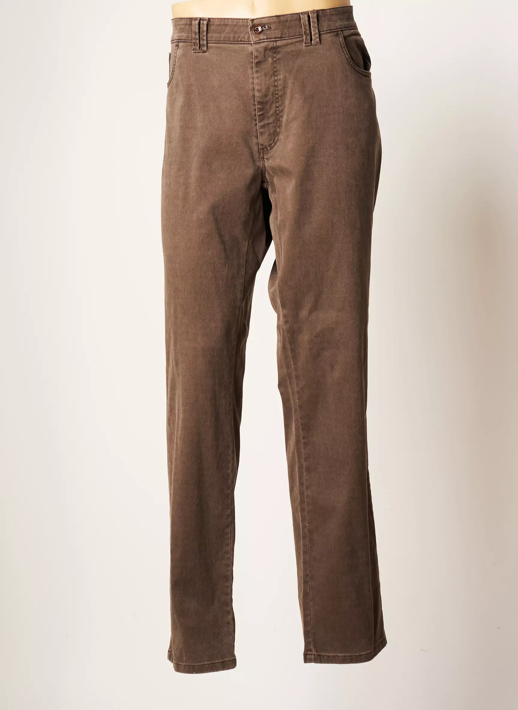 Lcdn Pantalons Chino Homme couleur marron