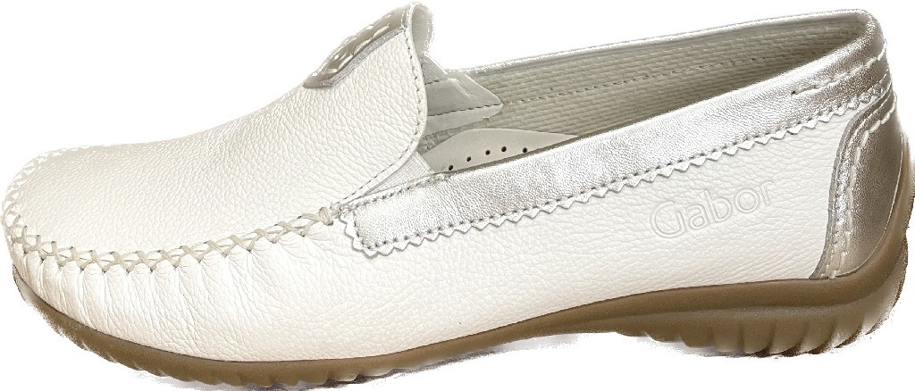 GABOR Komfort Slipper weiss