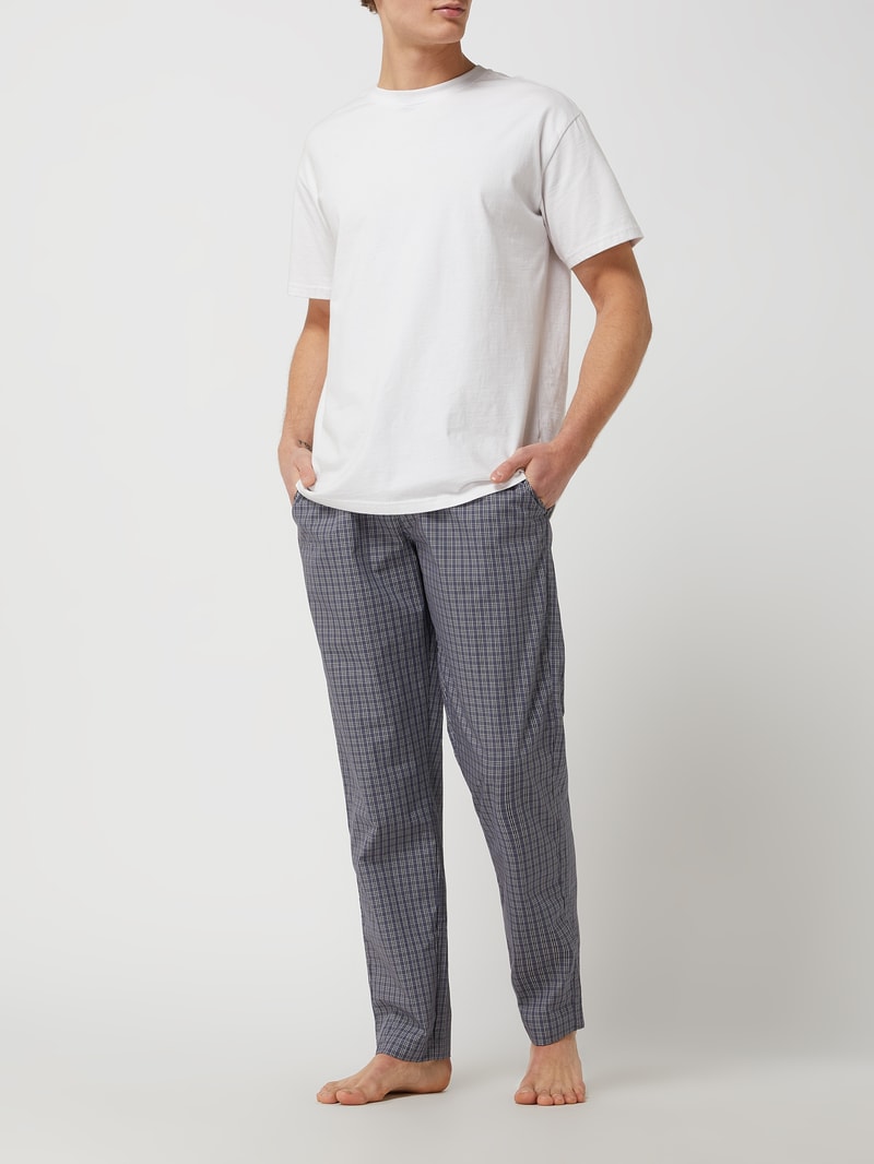 Pyjama-Hose aus Baumwolle in dunkelgrau
