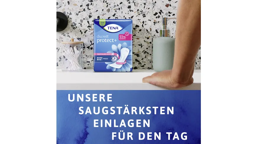 TENA discreet protect + Maxi Slipeinlagen