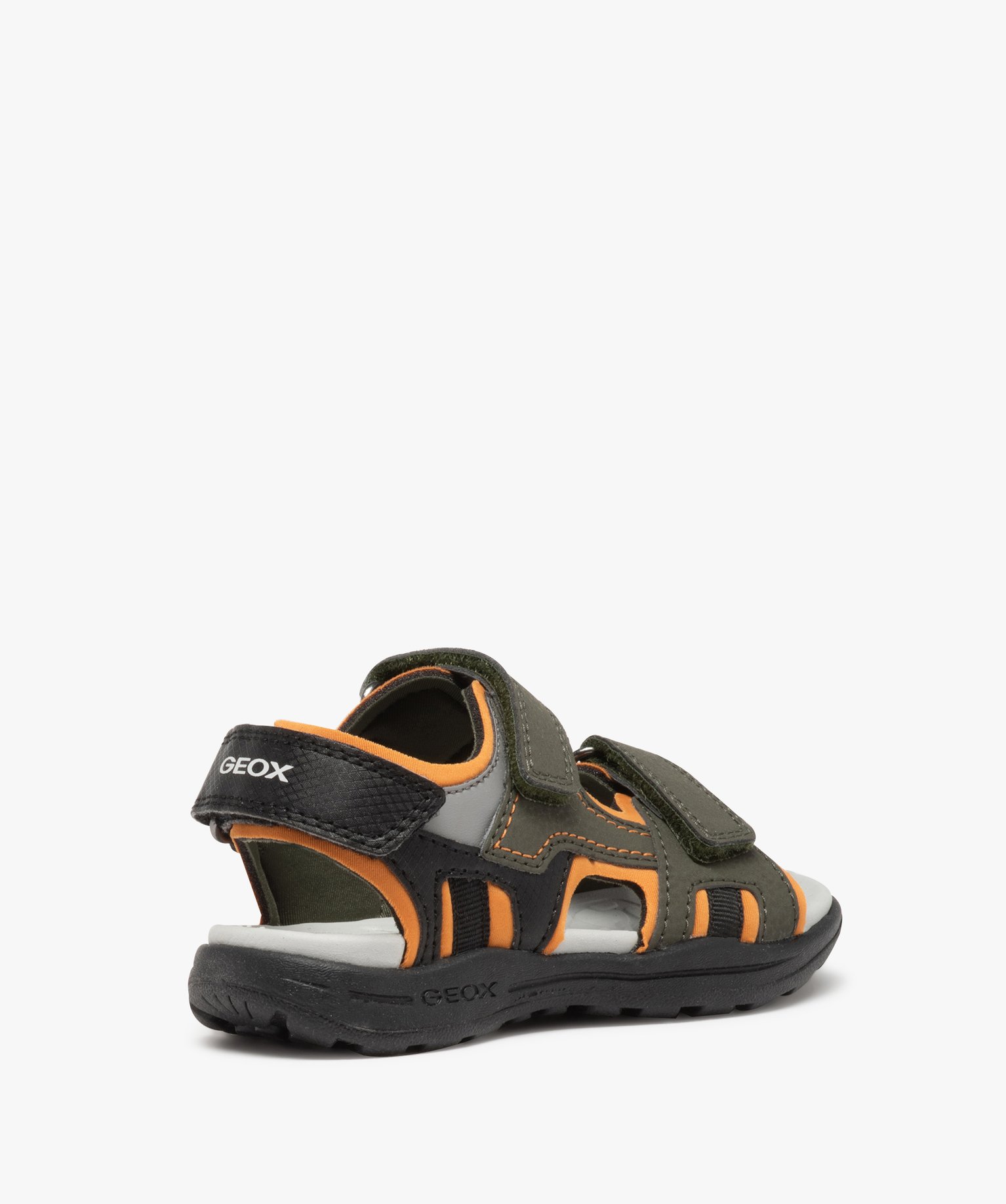 Sandales sport Garçon multicolores à brides scratch - Geox kaki | GEMO
