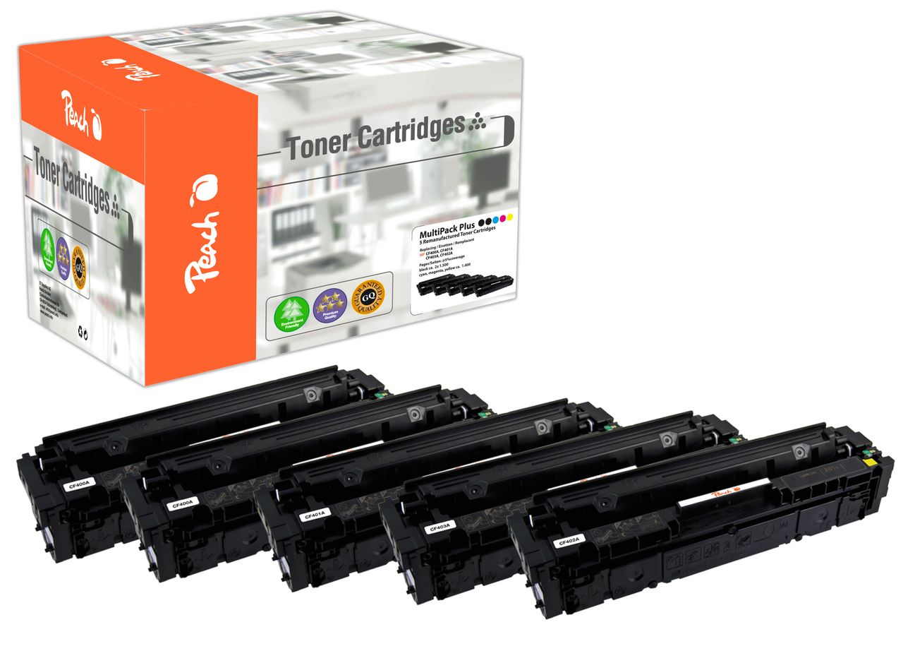 Peach Spar Pack Plus Tonermodule ersetzt HP No. 201A