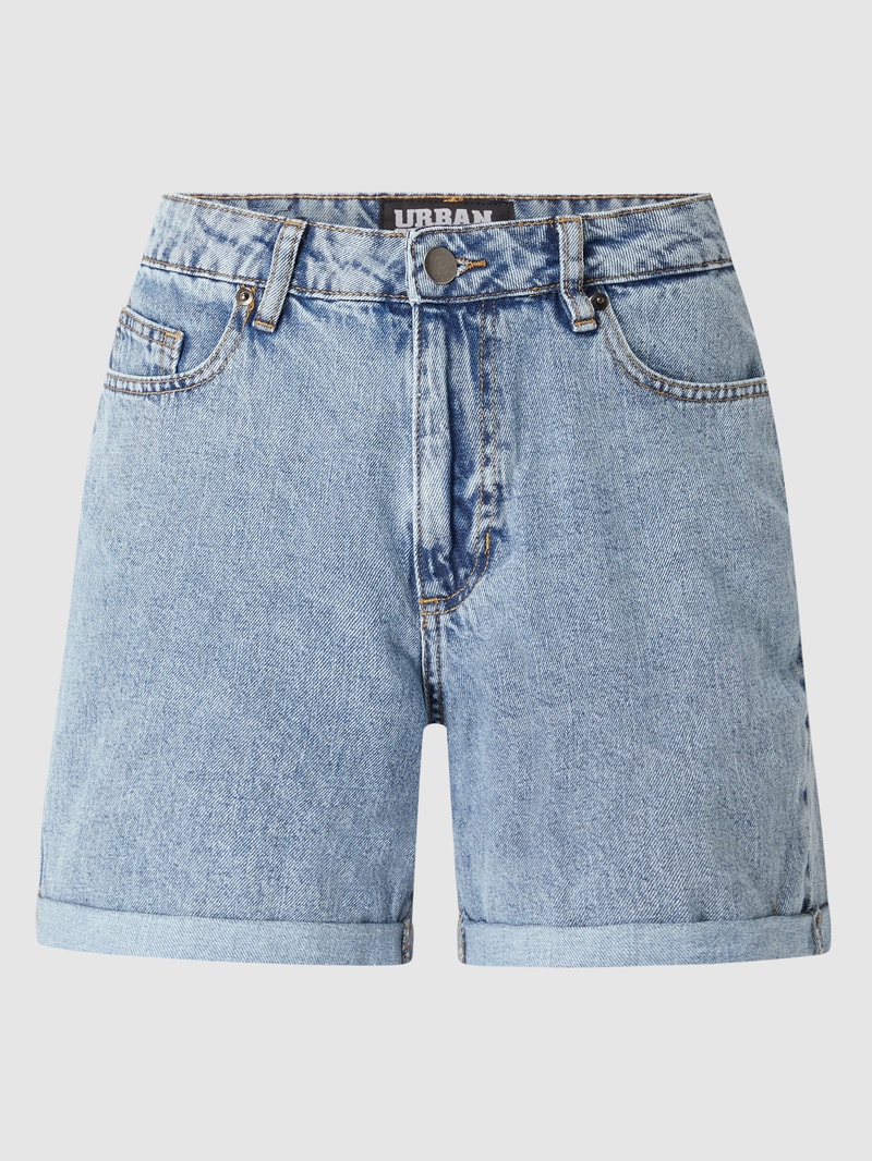 Regular Fit Jeansshorts aus Baumwolle in hellblau
