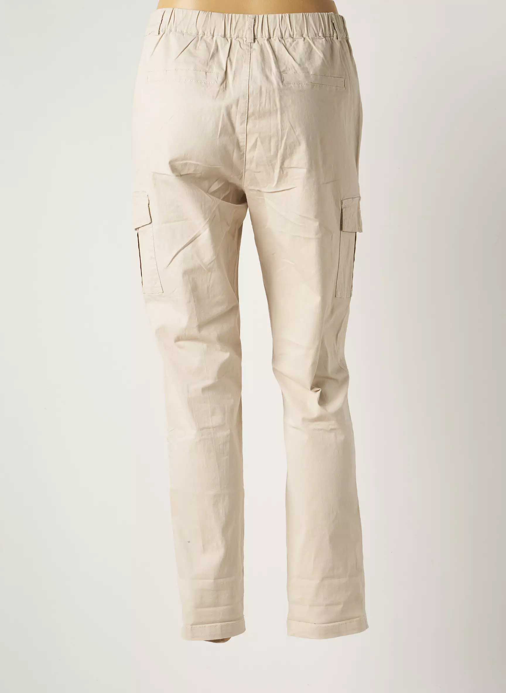 Sarah John Pantalons Droits Femme couleur beige