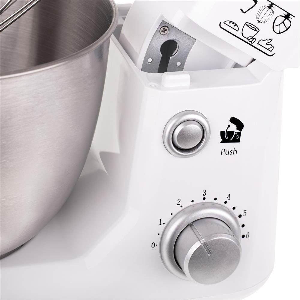 Adler Küchenmaschine AD 4216, 1000 Watt, 4 Liter Schüssel, Rührmaschine, Knetmaschine, Schwenkkopf