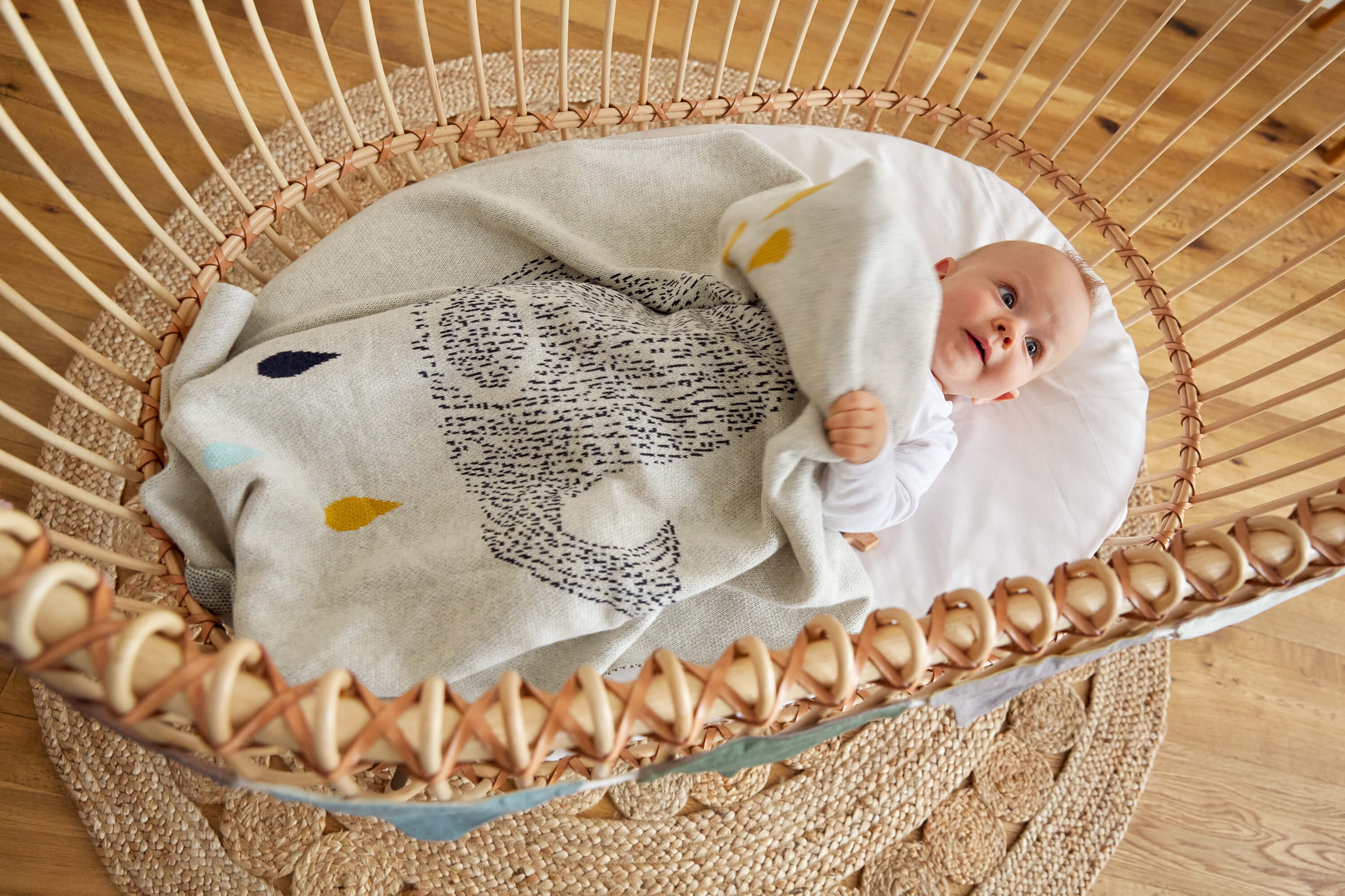 Babydecke - Bio Baumwolle, Wal