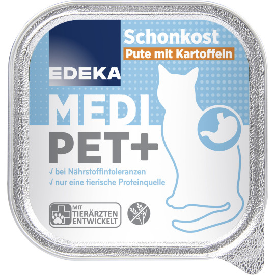 EDEKA Medi Pet Schonkost Pute mit Kartoffeln 100G