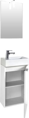 Homexperts Badmöbel-Set Gizo, (Set, 2-St), mit LED-Beleuchtung, für Gäste-WC geeignet