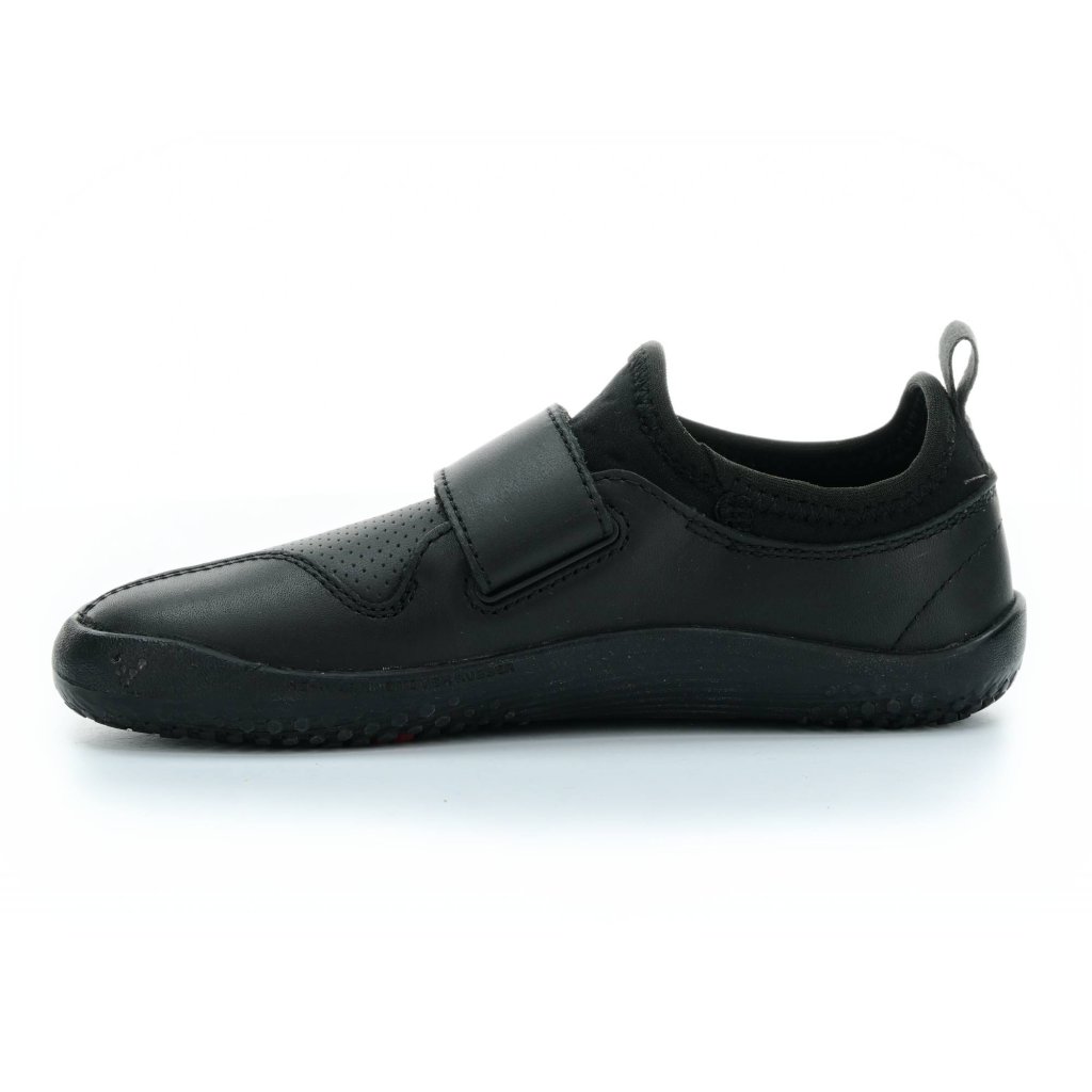 Vivobarefoot Primus School II Obsidian Leather schwarze Barfußschuhe