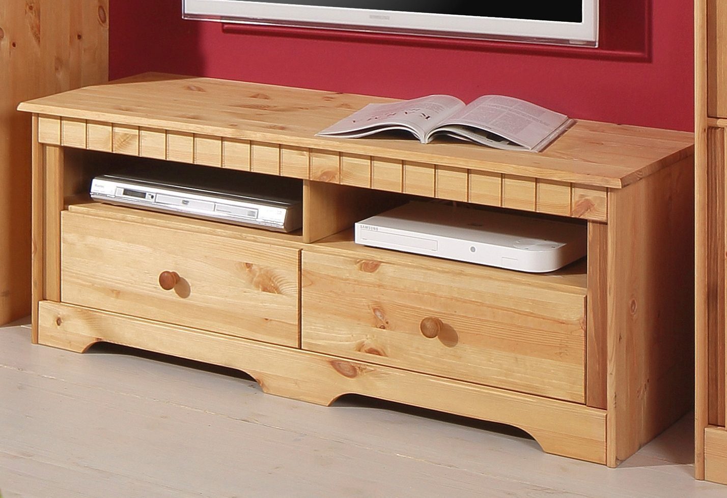 Home affaire Lowboard Pöhl, 120 cm breit, aus massiver Kiefer