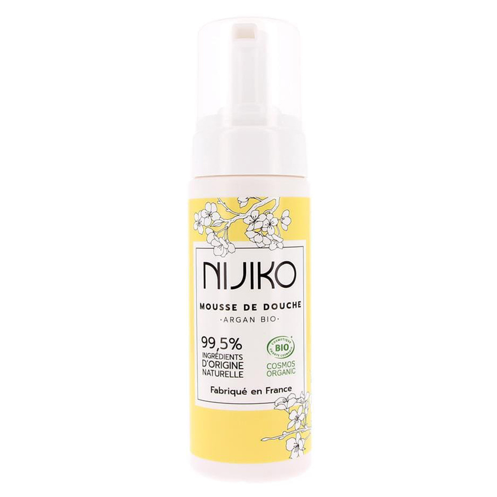 nijiko Mousse de Douche Bio à l'Argan Gel douche