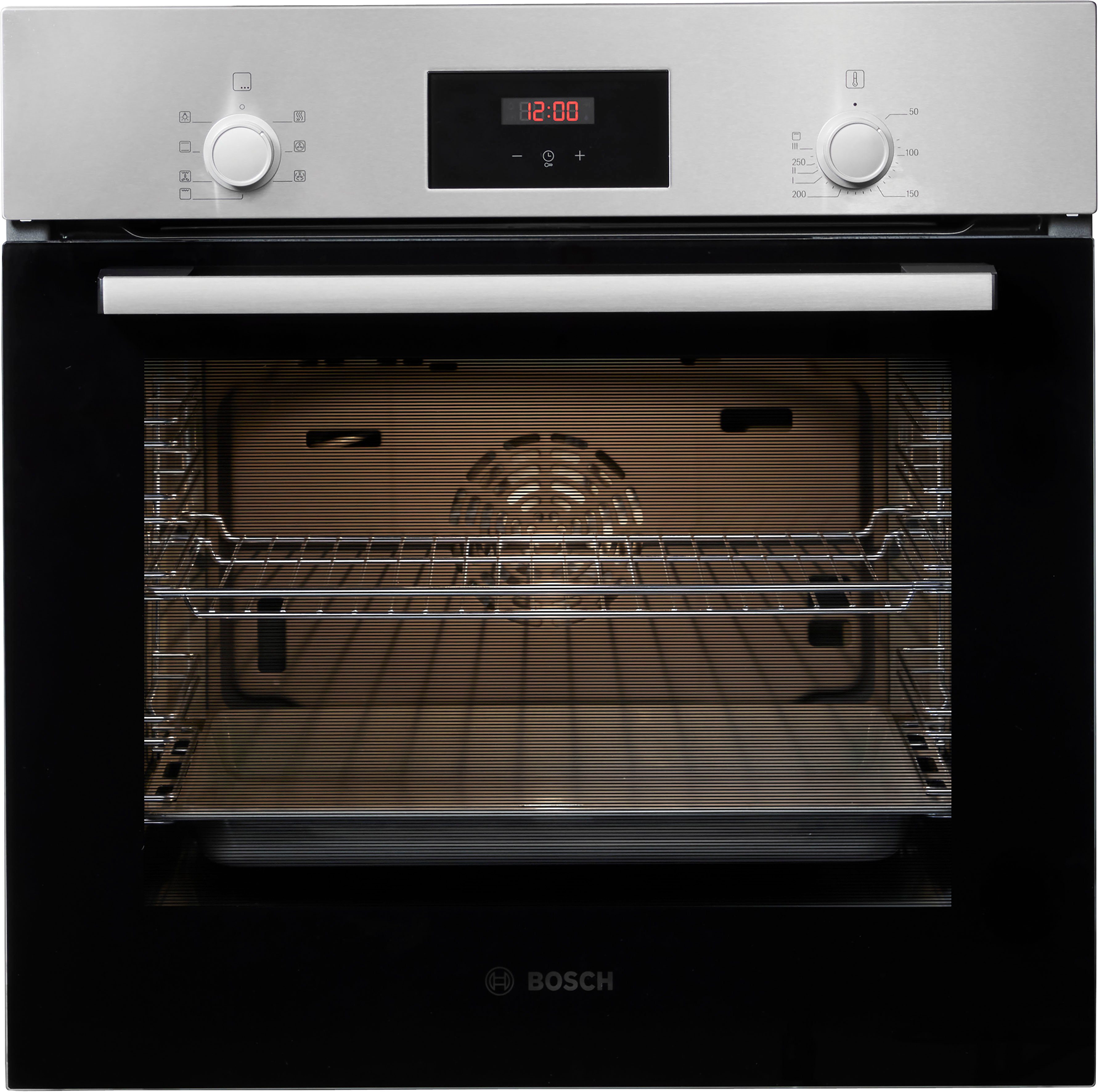 BOSCH Einbaubackofen Serie 2 HBF133BR0, mit Teleskopauszug nachrüstbar, ecoClean Direct