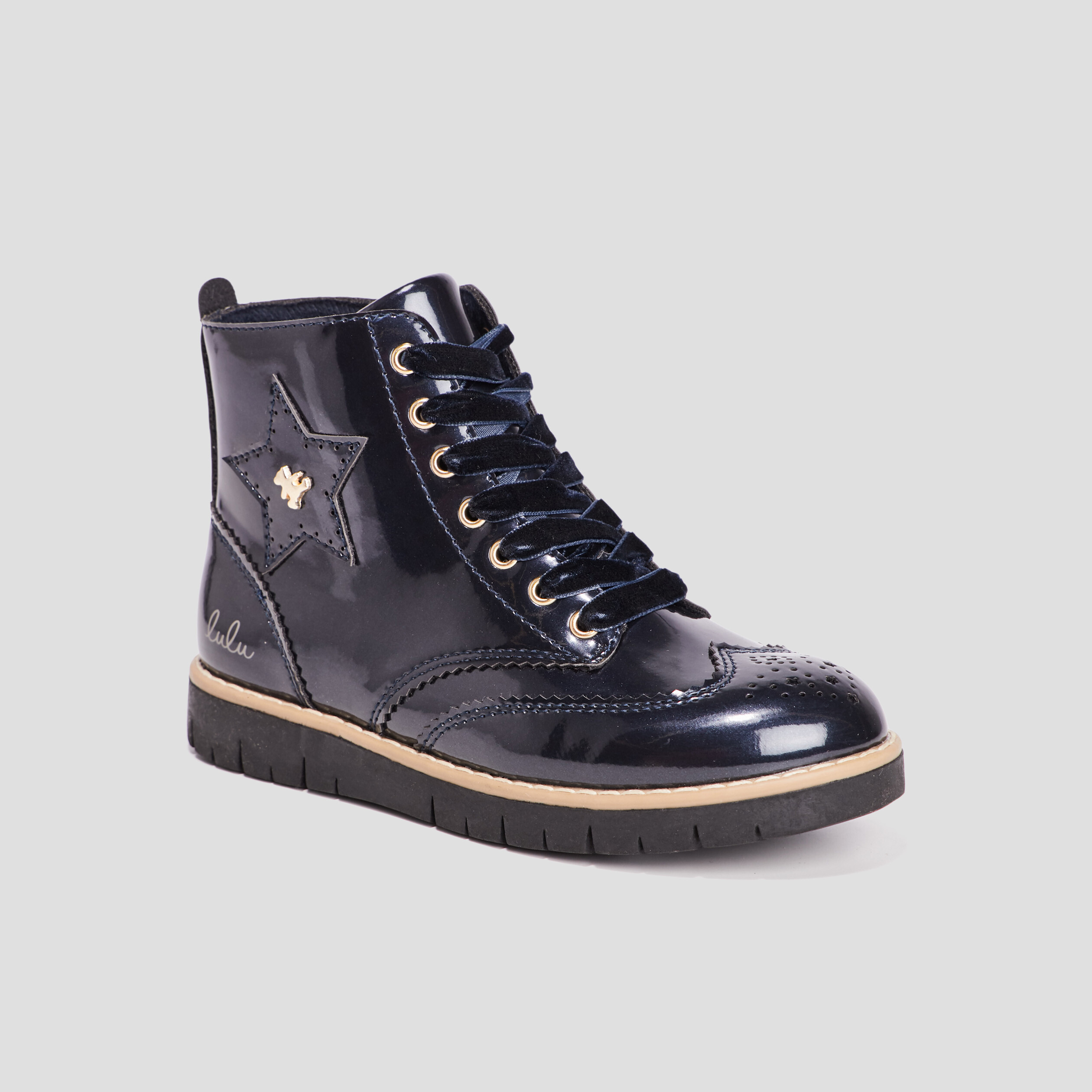 Bottines vernies LuluCastagnette bleu marine fille | La Halle