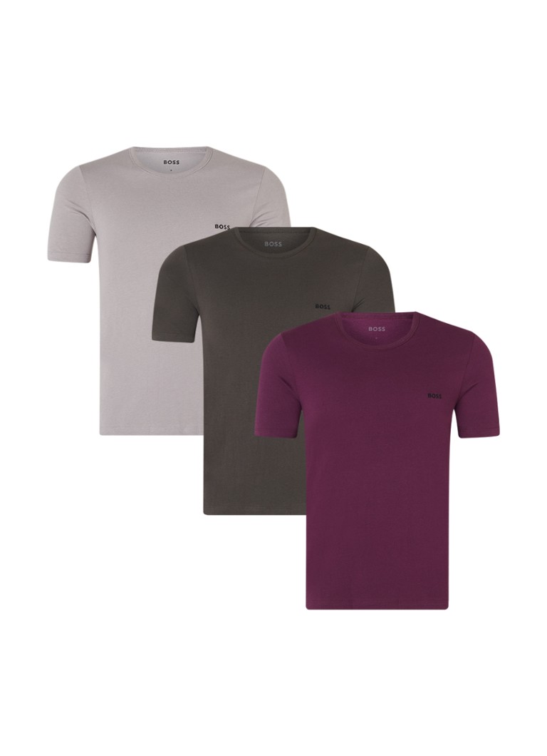 HUGO BOSS crew neck T-shirt in 3-pack